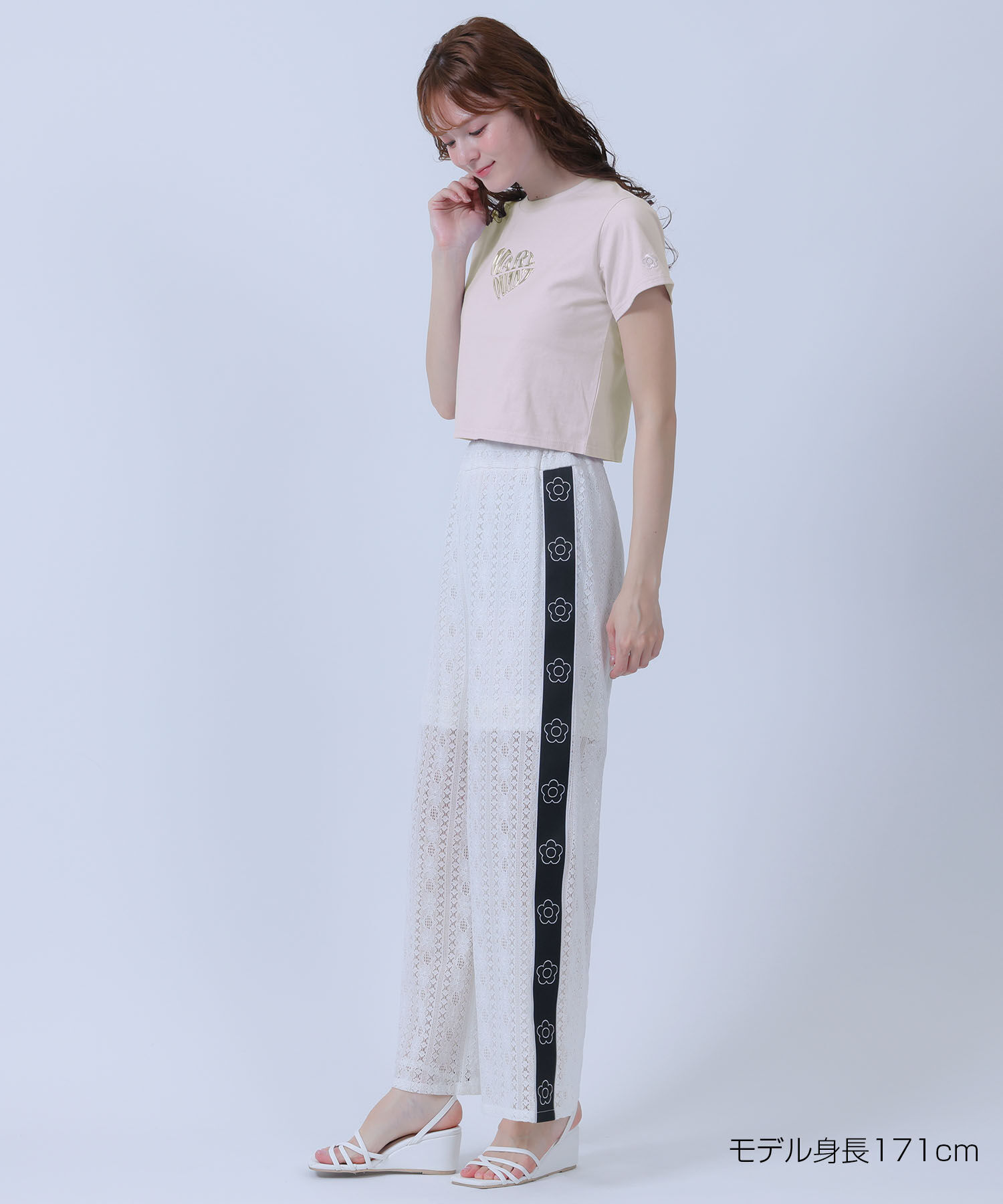 MARY QUANT「メタリックプリント Tシャツ」|Tシャツ・カットソー|