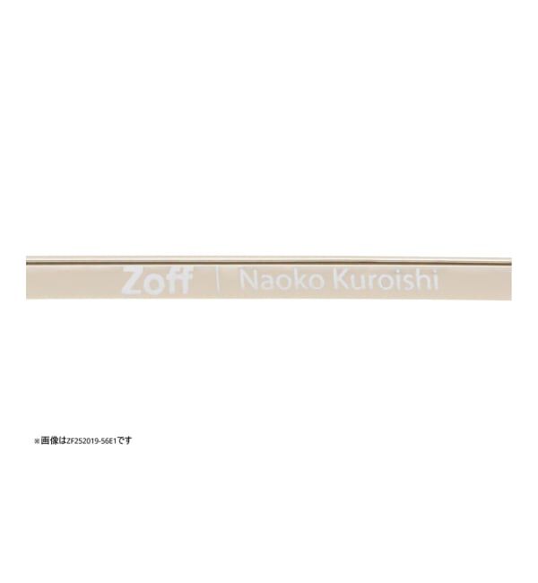  「[黒石奈央子さん ｺﾗﾎﾞ] Zoff｜Naoko Kuroishi メガネ | ツーブリッジ メタル 伊達・度付き レンズ交換券付」|メガネ|
