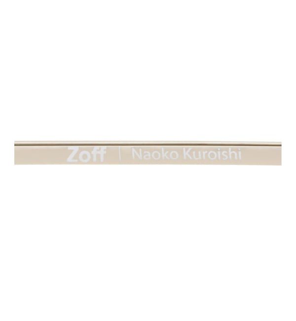  「[黒石奈央子さん ｺﾗﾎﾞ] Zoff｜Naoko Kuroishi メガネ | ツーブリッジ メタル 伊達・度付き レンズ交換券付」|メガネ|