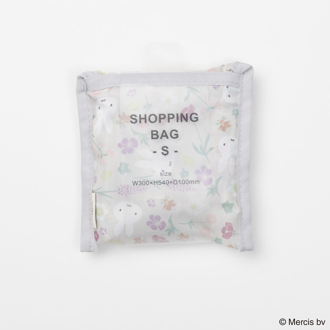  「MIFFY Floral pattern ショッピングバッグS」|エコバッグ|