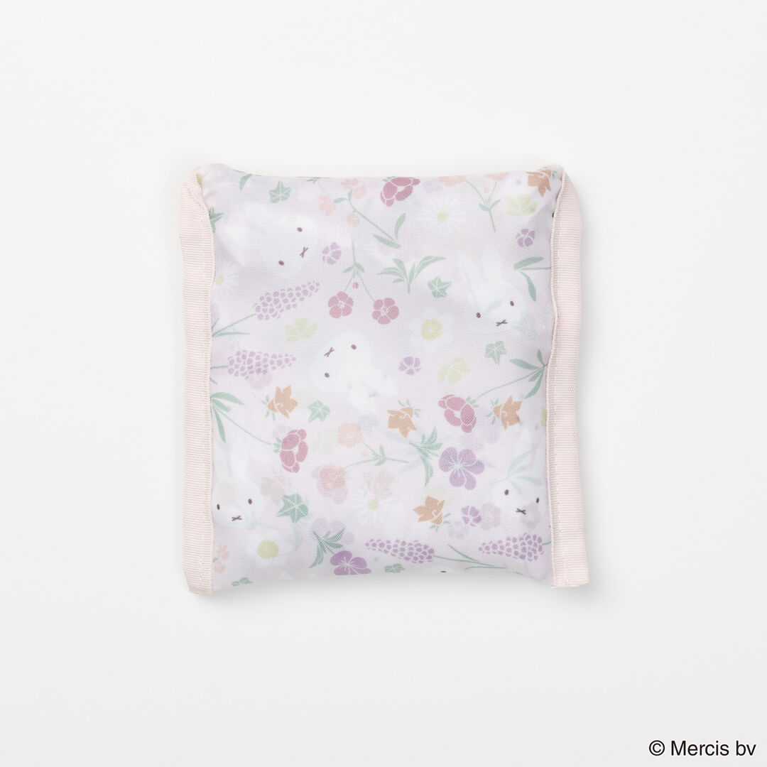  「MIFFY Floral pattern ショッピングバッグS」|エコバッグ|
