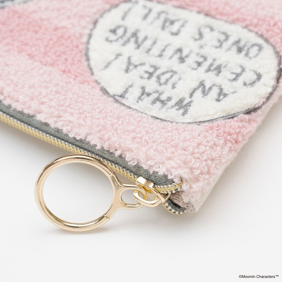 「MOOMIN サガラ刺繍ミニフラットポーチ」|ポーチ|