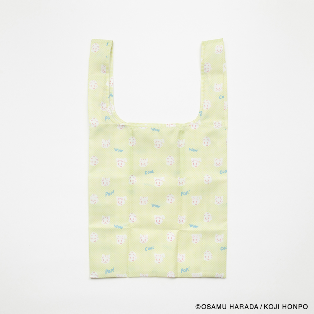 「OSAMU GOODS POP ショッピングバッグS」|エコバッグ|ライムグリーン