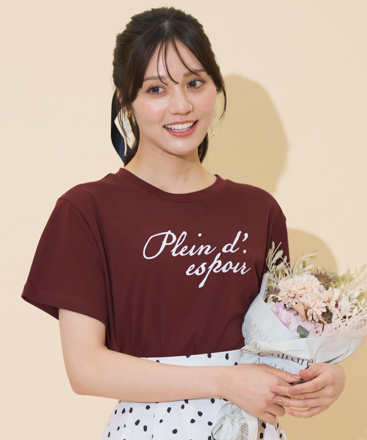 WILLSELECTION「ドロップショルダーロゴTシャツ」|Tシャツ・カットソー|