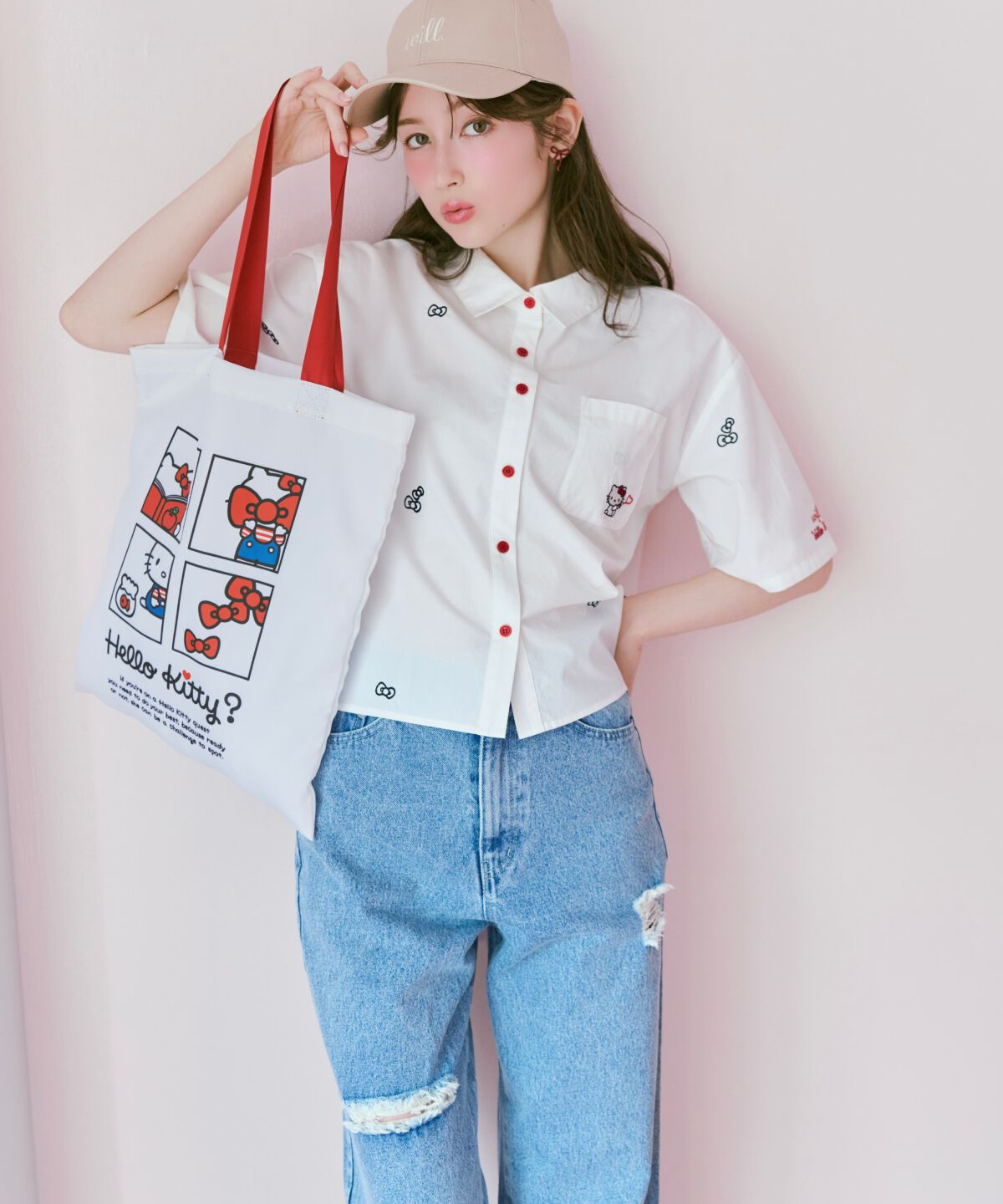 WILLSELECTION「WILLSELECTION&times;HELLO KITTY トートバッグ」|トートバッグ|