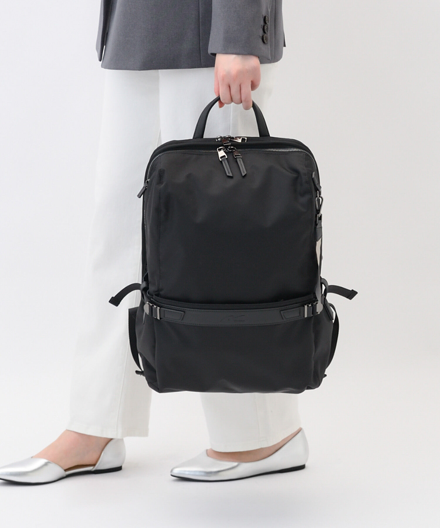 W&.Day/Night「リュックサック ビジネス W&.Day/Night リッカ2 スクエアリュック B4サイズ 15.6インチPC収納 19153」|リュック|