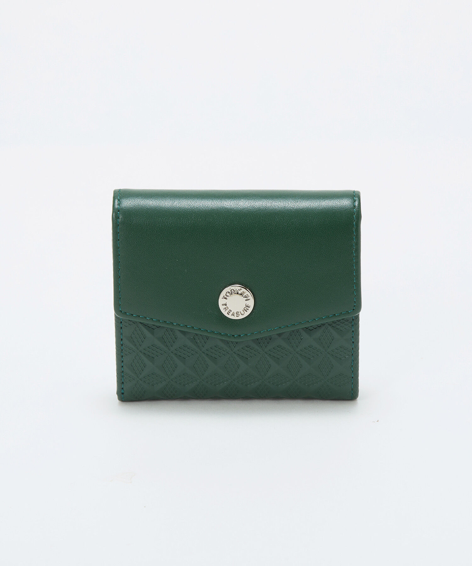 TOPKAPI TREASURE「【TREASURE TOPKAPI】スムースレザー 幾何柄 二つ折り財布」|財布|