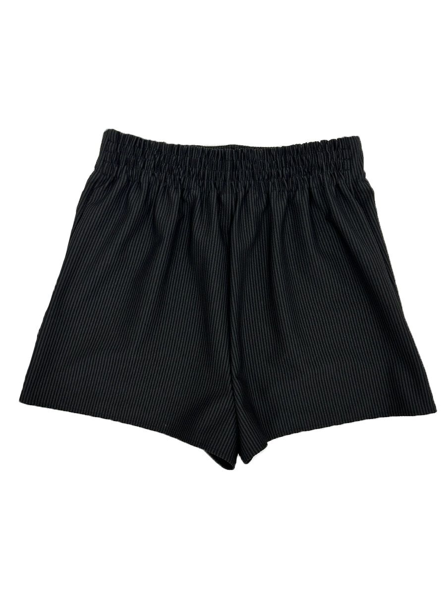 PEAK&PINE「無地ボタン付きAラインハイウエストショートパンツ」|ショーツ|