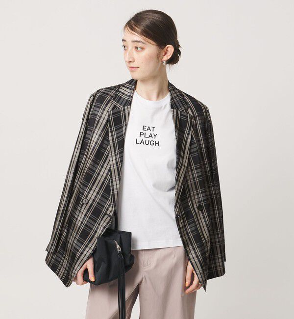 UNITED ARROWS「シアー テーラード チェック ジャケット ‐ウォッシャブル‐」|テーラードジャケット|