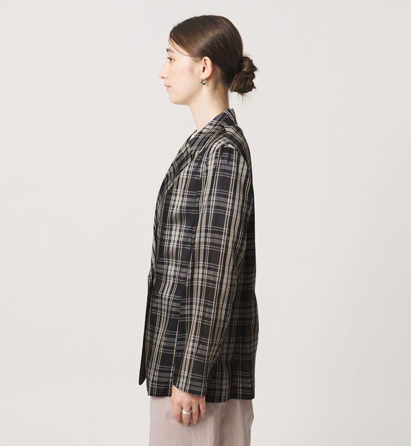 UNITED ARROWS「シアー テーラード チェック ジャケット ‐ウォッシャブル‐」|テーラードジャケット|