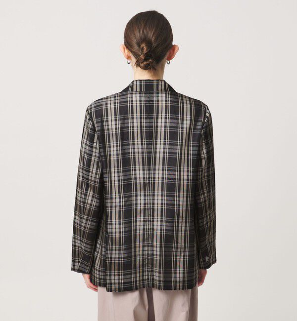 UNITED ARROWS「シアー テーラード チェック ジャケット ‐ウォッシャブル‐」|テーラードジャケット|