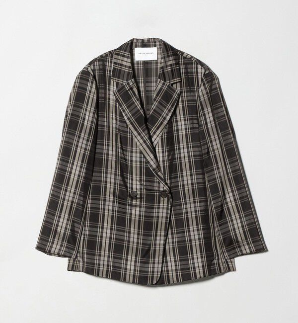 UNITED ARROWS「シアー テーラード チェック ジャケット ‐ウォッシャブル‐」|テーラードジャケット|