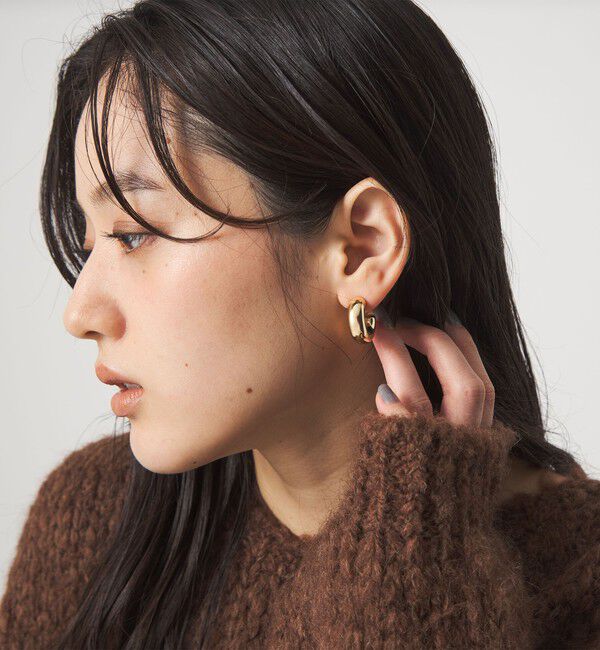 UNITED ARROWS green label relaxing「【WEB限定】チューブ ライン フープピアス 2」|ピアス|