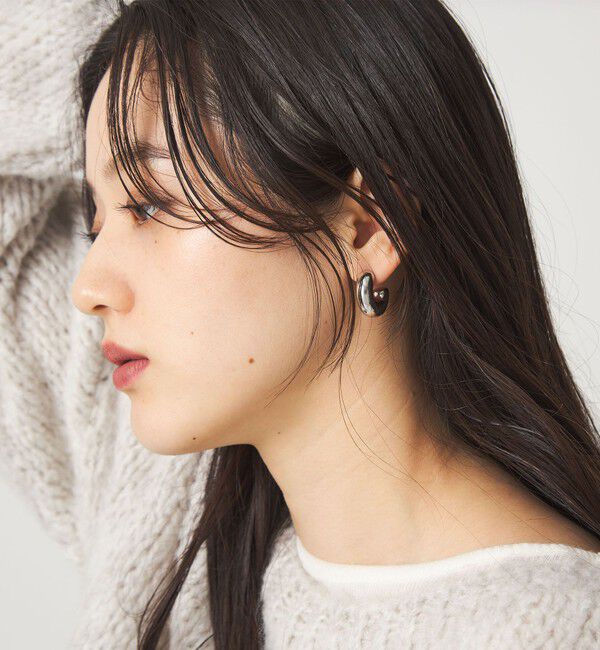 UNITED ARROWS green label relaxing「【WEB限定】チューブ ライン フープピアス 2」|ピアス|