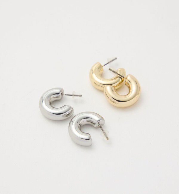 UNITED ARROWS green label relaxing「【WEB限定】チューブ ライン フープピアス 2」|ピアス|