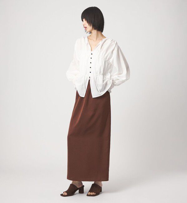 EMMEL REFINES「＜EMMEL REFINES＞EM ワッシャーVTG イージーサテンスカート」|スカート|