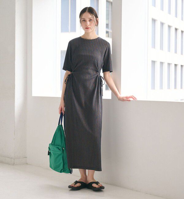 BEAUTY&YOUTH UNITED ARROWS「サイドホール ショートスリーブ ワンピース」|ワンピース|