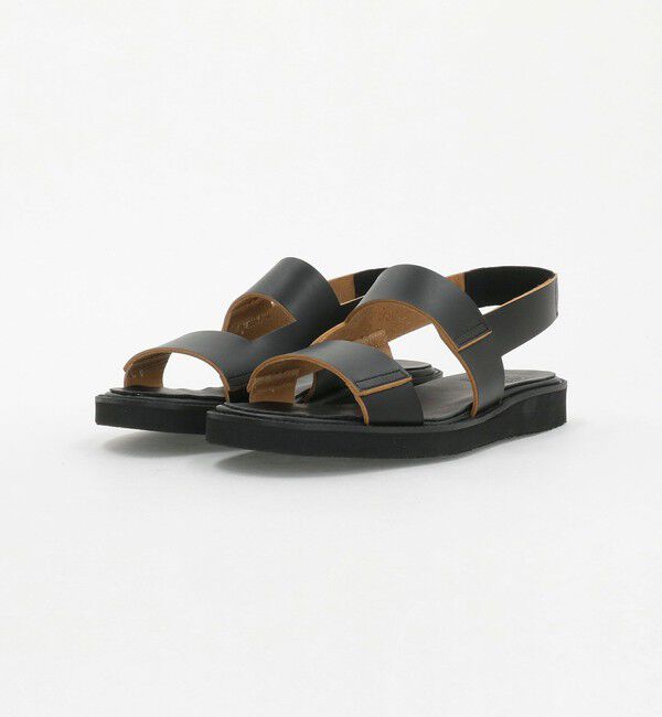BEAUTY&YOUTH UNITED ARROWS「フレンチ F-ストラップ サンダル」|サンダル|BLACK