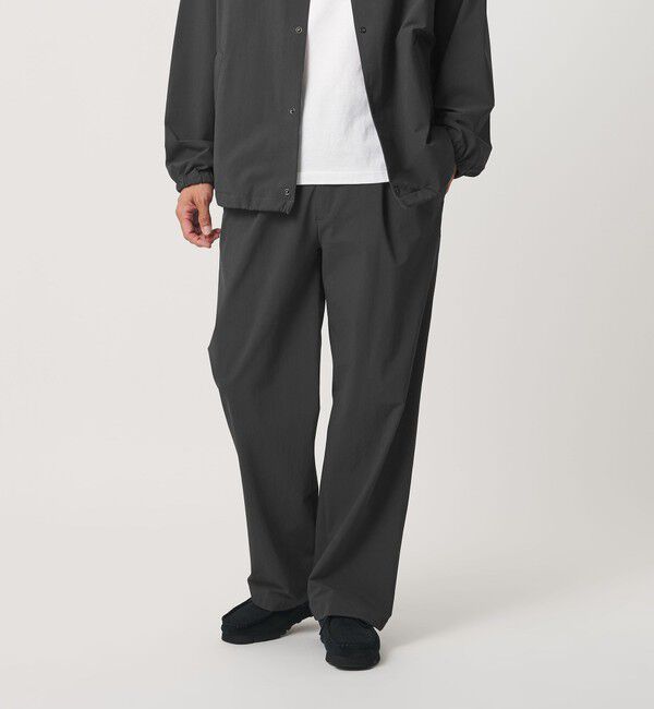 BEAUTY&YOUTH UNITED ARROWS「360&deg;MASTER 1プリーツ ストレート イージーパンツ NO.8 セットアップ対応 撥水 ストレッチ ウォッシャブル」|チノ|