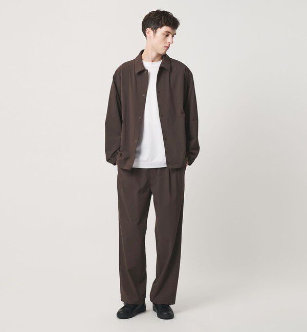 BEAUTY&YOUTH UNITED ARROWS「360&deg;MASTER 1プリーツ ストレート イージーパンツ NO.8 セットアップ対応 撥水 ストレッチ ウォッシャブル」|チノ|