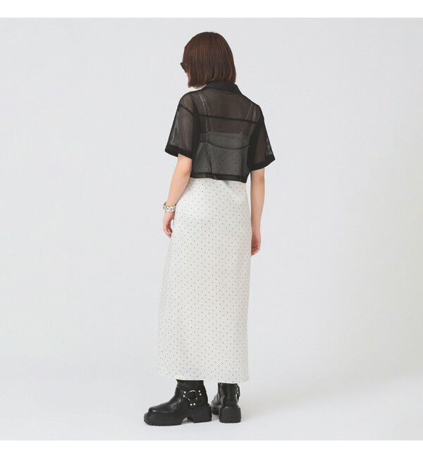 Ray BEAMS 「メッシュ クロップド シャツ」|シャツ・ブラウス|