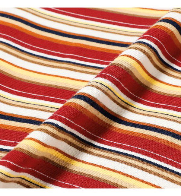 BEAMS PLUS「Pocket Tee Multi Stripe Tee」|Tシャツ・カットソー|
