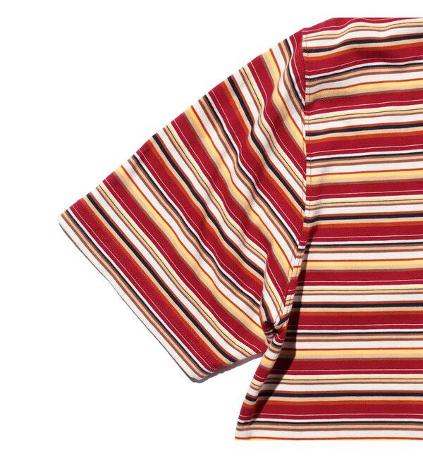 BEAMS PLUS「Pocket Tee Multi Stripe Tee」|Tシャツ・カットソー|