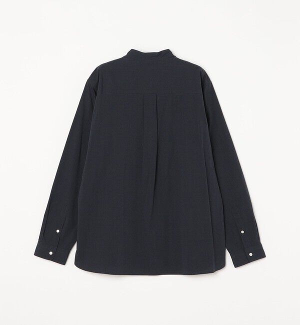 SHIPS any「SHIPS any:〈洗濯機可能〉ストライプ / ソリッド リラックス バンドカラー シャツ 26AW◆」|シャツ・ブラウス|
