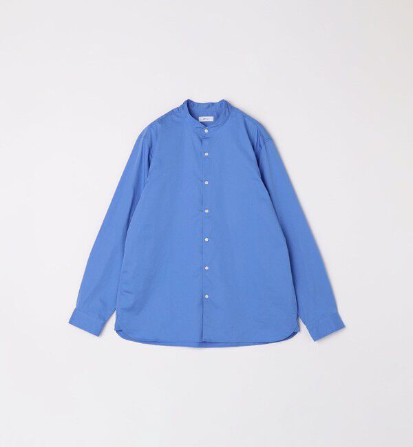 SHIPS any「SHIPS any:〈洗濯機可能〉ストライプ / ソリッド リラックス バンドカラー シャツ 26AW◆」|シャツ・ブラウス|