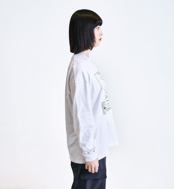 SHIPS「City Ambient Products: SHELTECH(R) グラフィック 長袖Tシャツ」|Tシャツ・カットソー|