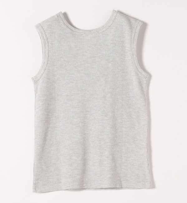 SHIPS any「SHIPS any:〈洗濯機可能〉ワッフル ヘンリーネック 2WAY ノースリーブ TEE」|タンクトップ|