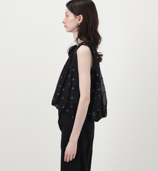 TOMORROWLAND BUYING WEAR「【別注】ne Quittez pas BLACK DOUBLE ORGANZA ノースリーブ トップス」|シャツ・ブラウス|