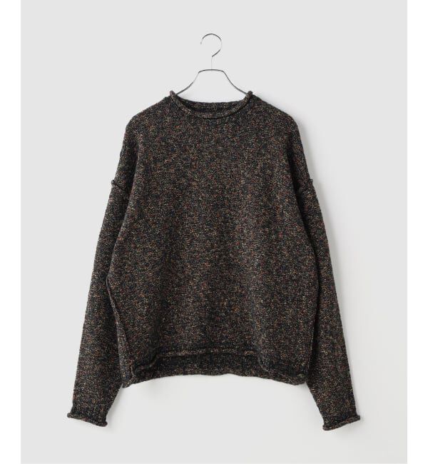 JOINT WORKS「Name./ネーム  SHIFTED MELANGE KNIT PULLOVER」|ニット・セーター|ブラック