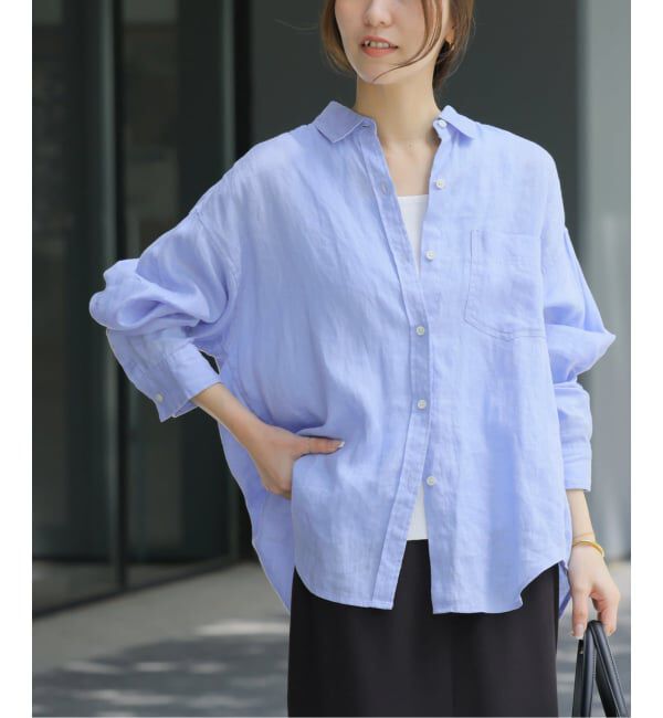 JOURNAL STANDARD relume「《追加3 / 新色》カラーリネンオーバーサイズシャツ」|シャツ・ブラウス|