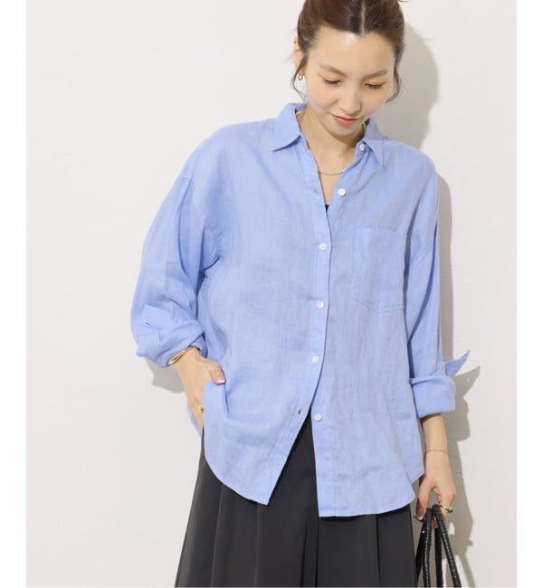 JOURNAL STANDARD relume「《追加3 / 新色》カラーリネンオーバーサイズシャツ」|シャツ・ブラウス|
