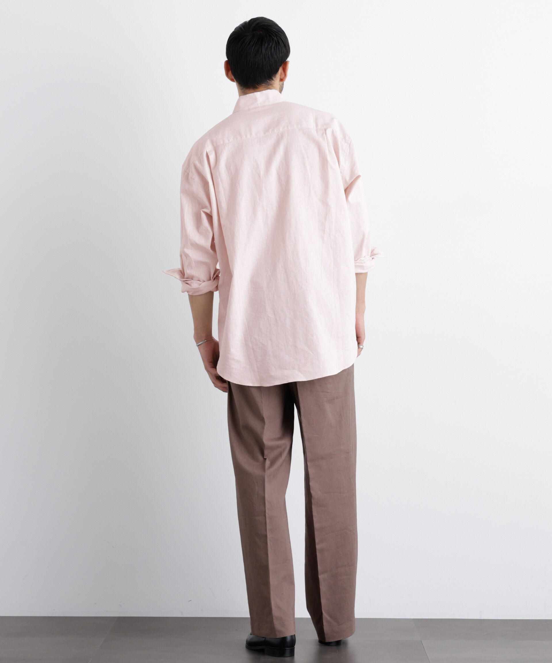 NANO universe「「FRENCH LINEN」リネンコットンスタンドシャツ」|シャツ・ブラウス|