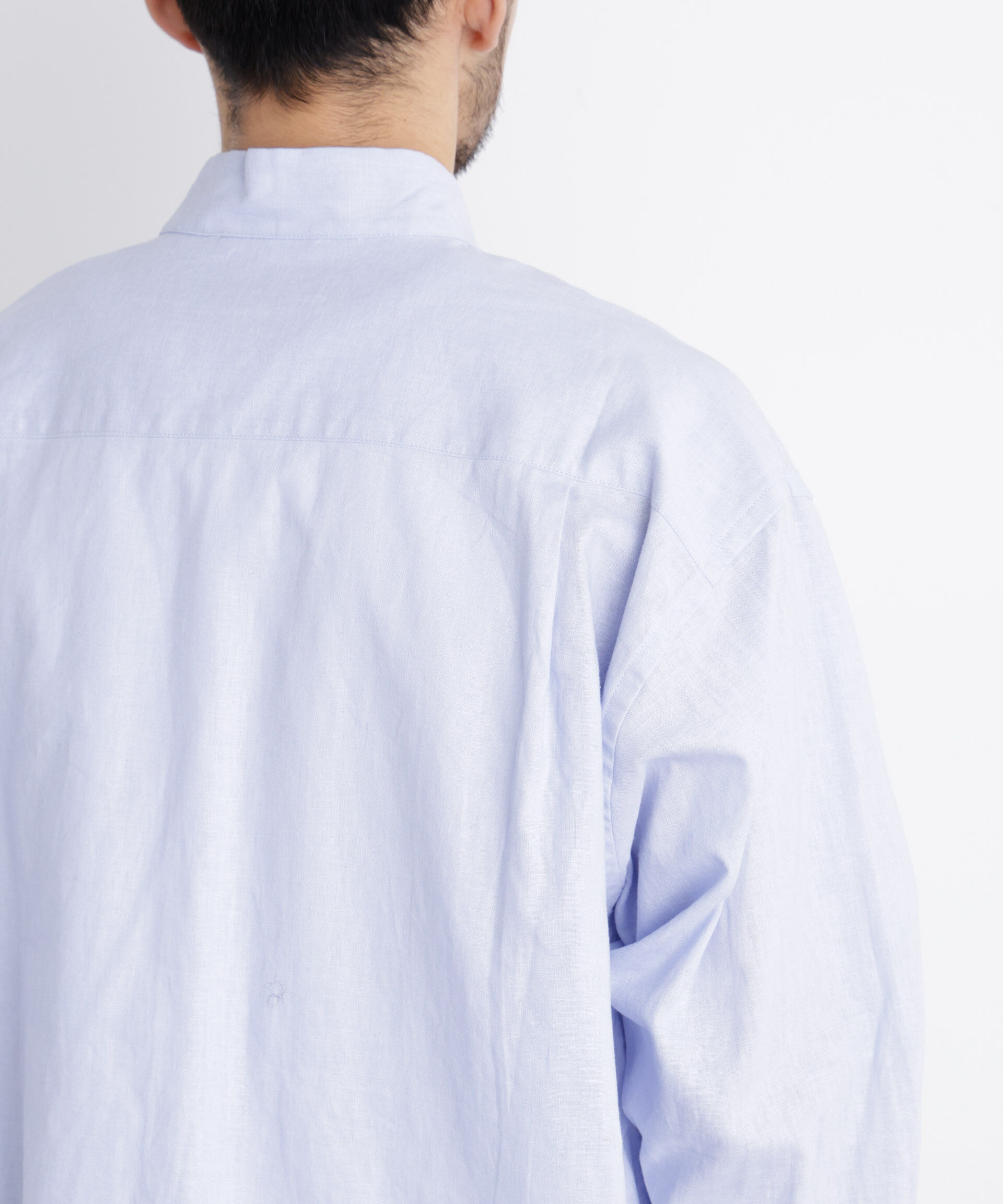 NANO universe「「FRENCH LINEN」リネンコットンスタンドシャツ」|シャツ・ブラウス|