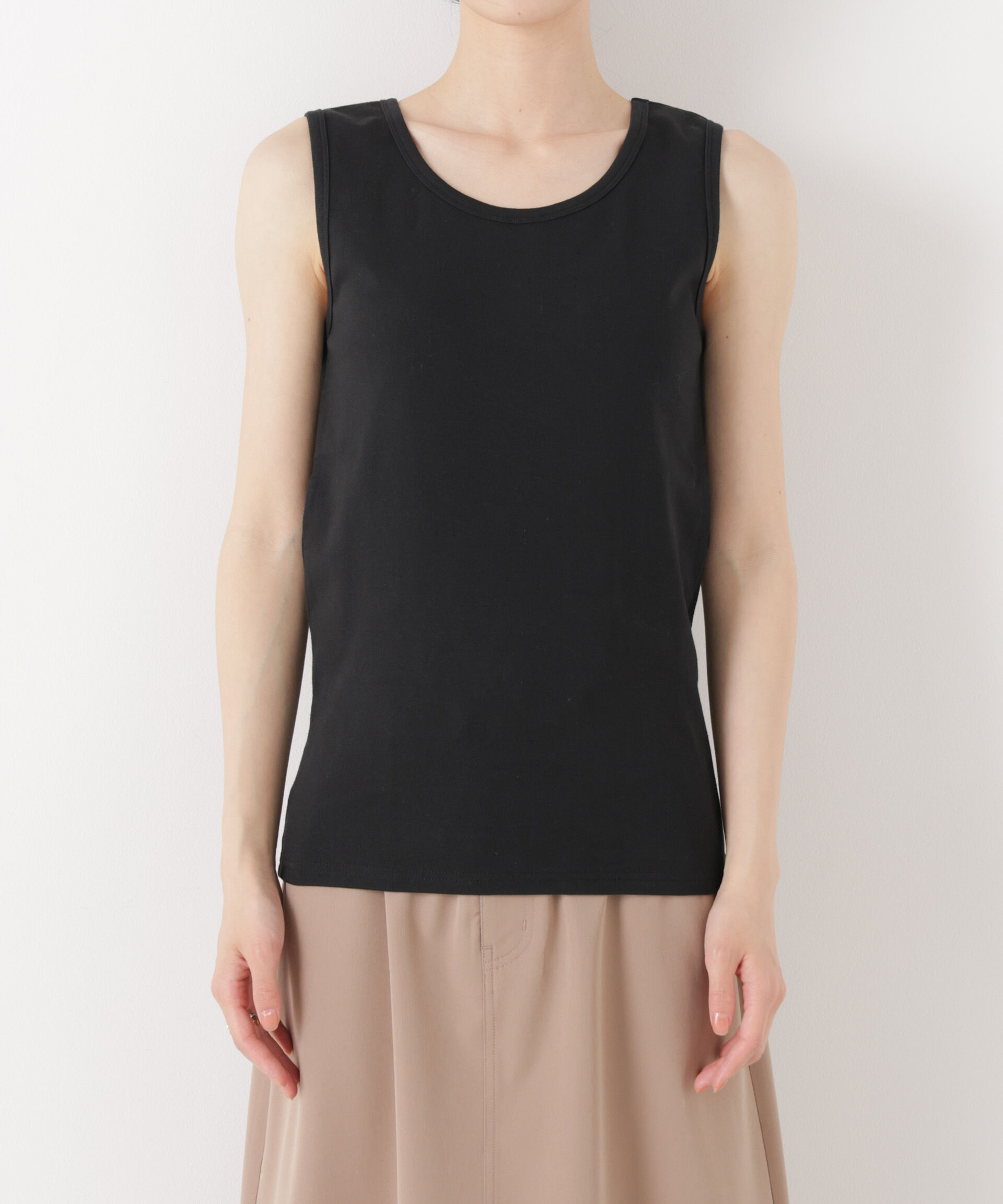 NANO universe「抗菌防臭コットンフライスカットタンクトップ」|Tシャツ・カットソー|