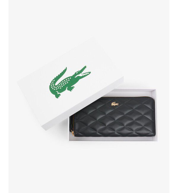 LACOSTE「マネーピーシーズ ロングジップウォレット」|財布|ブラック