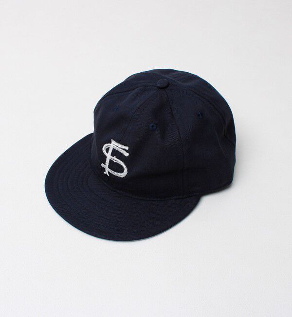 GLOSTER「【COOPERSTOWN】CHAIN STITCH SOFT VISORS」|キャップ・キャスケット|ネイビー系1