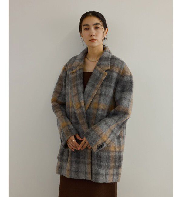 SALON adam et rope'「【WEB限定】シャギースライバーオーバージャケット」|テーラードジャケット|