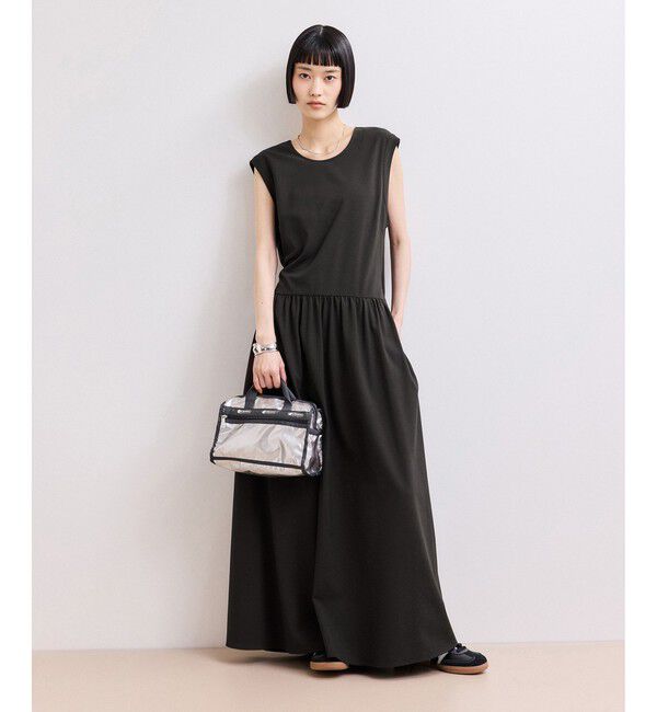 ADAM ET ROPE'「【WEB限定】バックオープンマキシワンピース」|ワンピース|チャコール(06)
