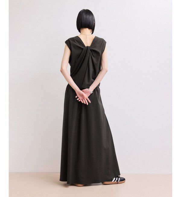 ADAM ET ROPE'「【WEB限定】バックオープンマキシワンピース」|ワンピース|