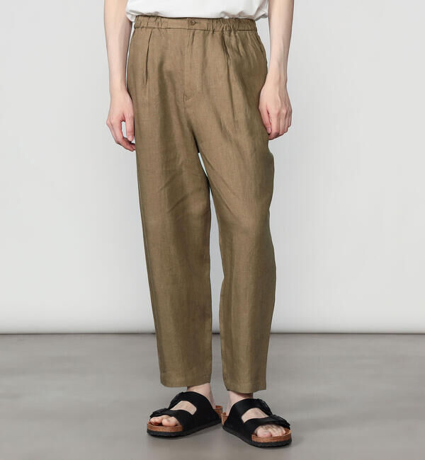 Morris & Sons「MORRIS & SONS | リネン イージーパンツ MEN」|チノ|BROWN