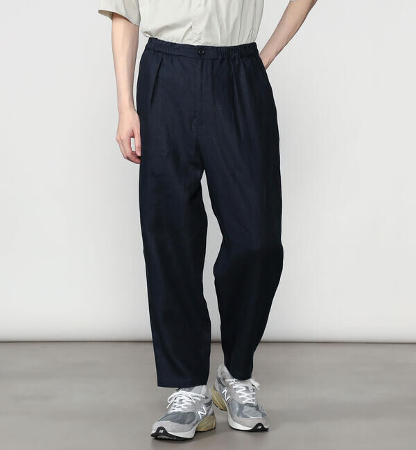 Morris & Sons「MORRIS & SONS | リネン イージーパンツ MEN」|チノ|NAVY
