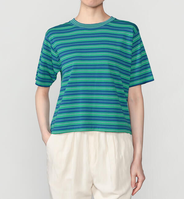  「RYE TENDER | 〈別注〉半袖クルーネックニット WOMEN」|ニット・セーター|