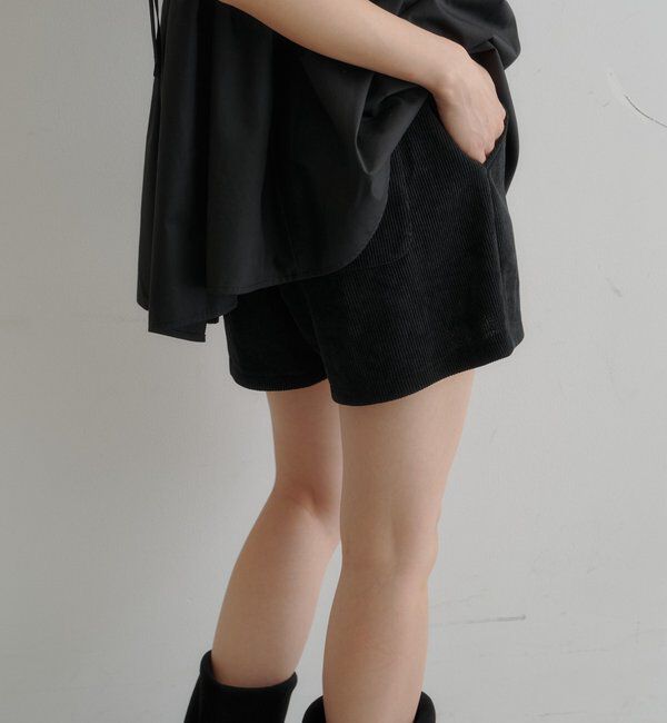  「【S.Mサイズ展開】コーデュロイショートパンツ」|チノ|