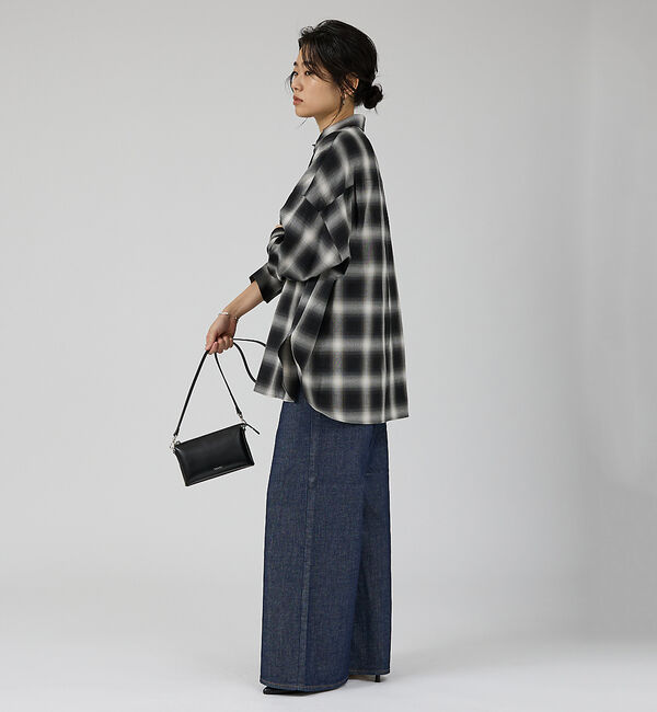 Rouge vif「オンブレーチェックオーバーシャツ」|シャツ・ブラウス|