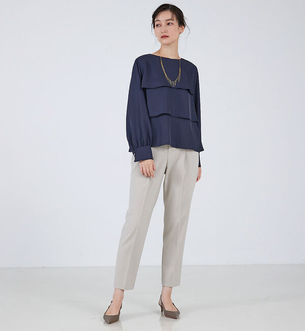 qualite「タックテーパードパンツ」|その他|