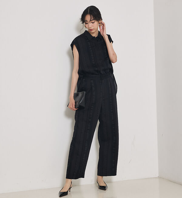 qualite「【セットアップ対応】キュプラストライプパンツ」|その他|